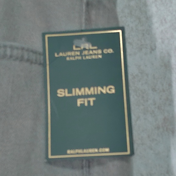 NWT Lauren Ralph Lauren Slimming Classic Straight Leg StretchJeans,Grey Sz14/32 - Picture 8 of 10